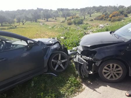 اصابات بحادث سير قرب يعبد
